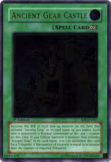 Ancient Gear Castle (UTR) (SOI-EN047), Shadow of Infinity — Yu-Gi-Oh! card price