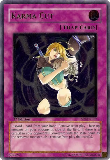 Karma Cut (UTR) (SOI-EN053), Shadow of Infinity — Yu-Gi-Oh! card price
