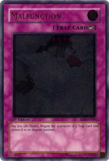 Malfunction (UTR) (SOI-EN060), Shadow of Infinity — Yu-Gi-Oh! card price