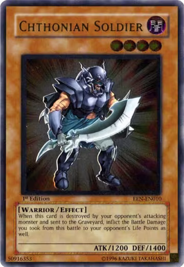 Chthonian Soldier (UTR) (EEN-EN010), Elemental Energy — Yu-Gi-Oh! card price