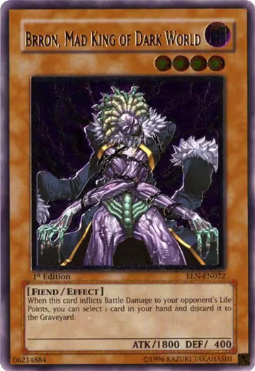 Brron, Mad King of Dark World (UTR) (EEN-EN022), Elemental Energy — Yu-Gi-Oh! card price
