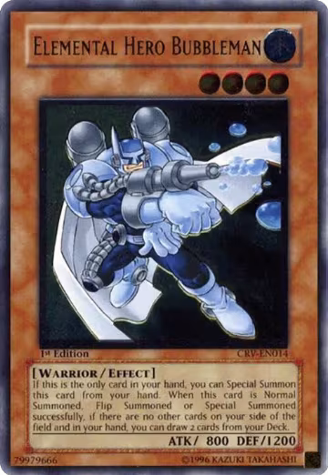 Elemental Hero Bubbleman (UTR) (CRV-EN014), Cybernetic Revolution — Yu-Gi-Oh! card price