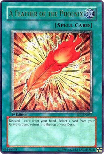 A Feather of the Phoenix (UTR) (FET-EN037), Flaming Eternity — Yu-Gi-Oh! card price