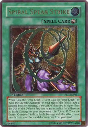 Spiral Spear Strike (UTR) (FET-EN043), Flaming Eternity — Yu-Gi-Oh! card price