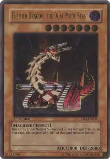 Fusilier Dragon, the Dual-Mode Beast (UTR) (RDS-EN031), Rise of Destiny — Yu-Gi-Oh! card price