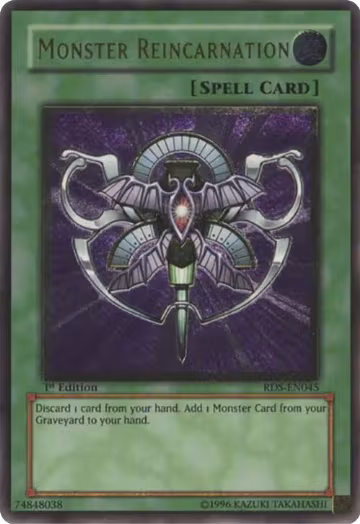 Monster Reincarnation (UTR) (RDS-EN045), Rise of Destiny — Yu-Gi-Oh! card price