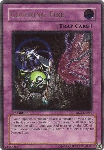 Covering Fire (UTR) (RDS-EN060), Rise of Destiny — Yu-Gi-Oh! card price