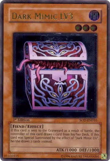Dark Mimic LV3 (UTR) (SOD-EN010), Soul of the Duelist — Yu-Gi-Oh! card price