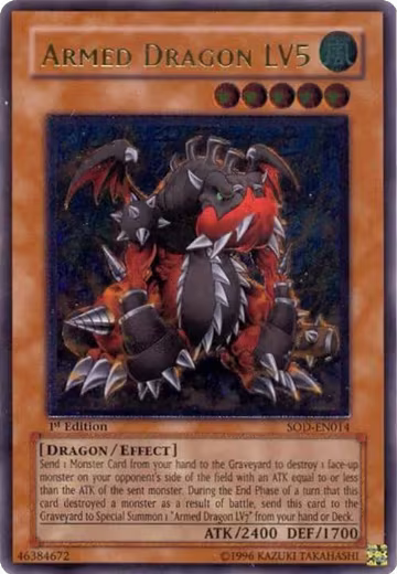 Armed Dragon LV5 (UTR) (SOD-EN014), Soul of the Duelist — Yu-Gi-Oh! card price