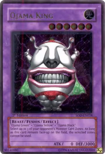 Ojama King (UTR) (SOD-EN034), Soul of the Duelist — Yu-Gi-Oh! card price