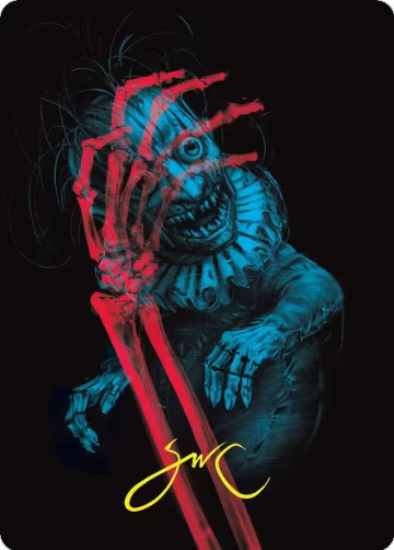 Marvin, Murderous Mimic Art Card (Gold-Stamped Signature) (45), Art Series: Duskmourn: House of Horror — Magic card price