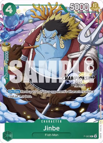 Jinbe (CS 2024 Event Pack Finalist) (P-063), One Piece Promotion Cards — One Piece card price