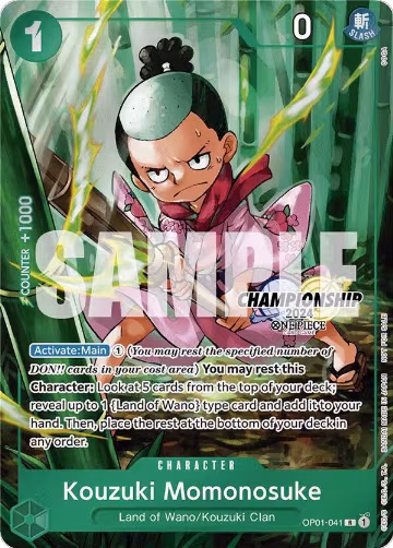 Kouzuki Momonosuke (CS 2024 Celebration Pack) (OP01-041), One Piece Promotion Cards — One Piece card price