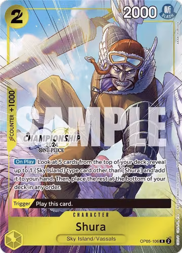 Shura (CS 2024 Celebration Pack) (OP05-106), One Piece Promotion Cards — One Piece card price