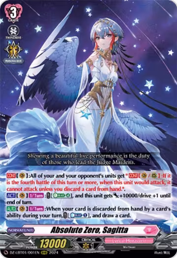 Absolute Zero, Sagitta (DZ-LBT01/001EN), DZ-LBT01: Lyrical Monasterio Sparkling Stars! — Vanguard card price