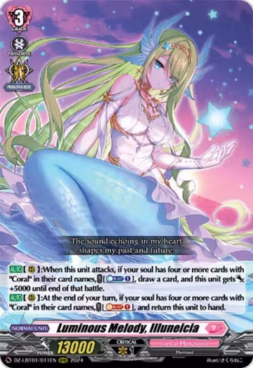 Luminous Melody, Illuneicia (DZ-LBT01/011EN), DZ-LBT01: Lyrical Monasterio Sparkling Stars! — Vanguard card price