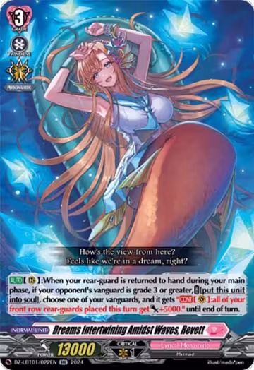 Dreams Intertwining Amidst Waves, Revett (DZ-LBT01/022EN), DZ-LBT01: Lyrical Monasterio Sparkling Stars! — Vanguard card price