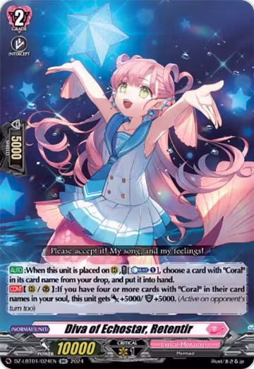 Diva of Echostar, Retentir (DZ-LBT01/024EN), DZ-LBT01: Lyrical Monasterio Sparkling Stars! — Vanguard card price