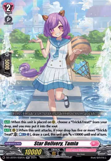 Star Delivery, Tamia (DZ-LBT01/032EN), DZ-LBT01: Lyrical Monasterio Sparkling Stars! — Vanguard card price