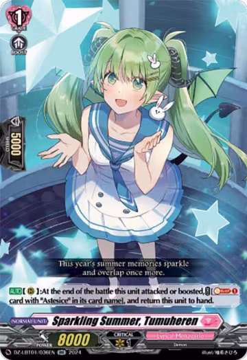 Sparkling Summer, Tumuheren (DZ-LBT01/036EN), DZ-LBT01: Lyrical Monasterio Sparkling Stars! — Vanguard card price