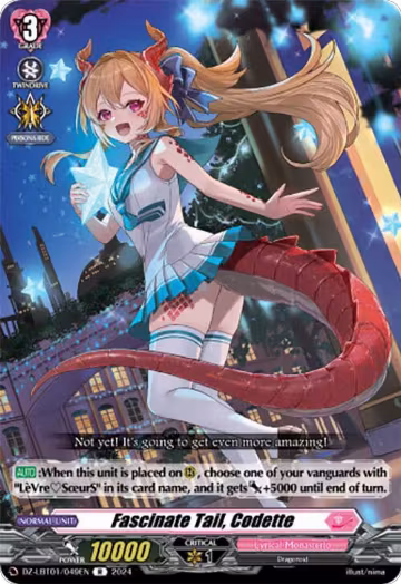 Fascinate Tail, Codette (DZ-LBT01/049EN), DZ-LBT01: Lyrical Monasterio Sparkling Stars! — Vanguard card price
