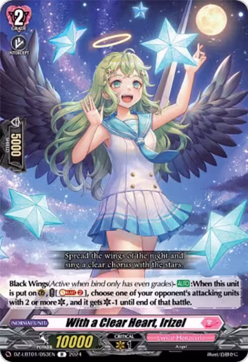 With a Clear Heart, Irizel (DZ-LBT01/053EN), DZ-LBT01: Lyrical Monasterio Sparkling Stars! — Vanguard card price
