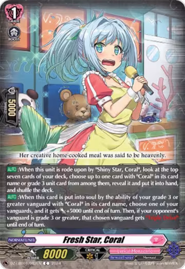 Fresh Star, Coral (DZ-LBT01/082EN), DZ-LBT01: Lyrical Monasterio Sparkling Stars! — Vanguard card price