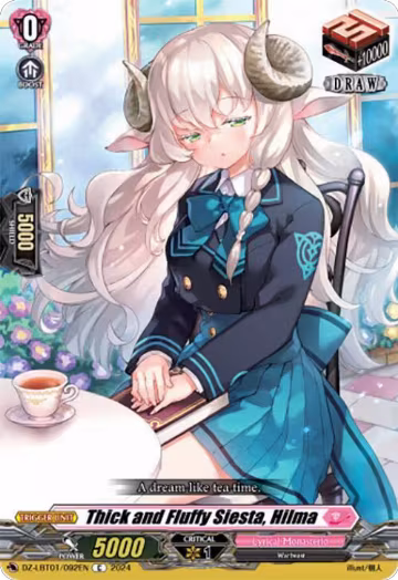 Thick and Fluffy Siesta, Hilma (DZ-LBT01/092EN), DZ-LBT01: Lyrical Monasterio Sparkling Stars! — Vanguard card price