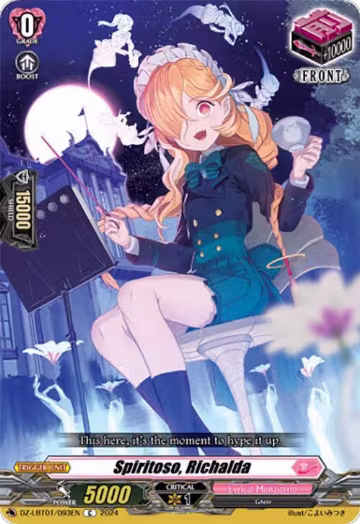 Spiritoso, Richalda (DZ-LBT01/093EN), DZ-LBT01: Lyrical Monasterio Sparkling Stars! — Vanguard card price