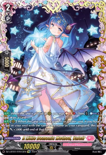 A Little Demonic Method, Valefr (FFR) (DZ-LBT01/FFR13EN), DZ-LBT01: Lyrical Monasterio Sparkling Stars! — Vanguard card price