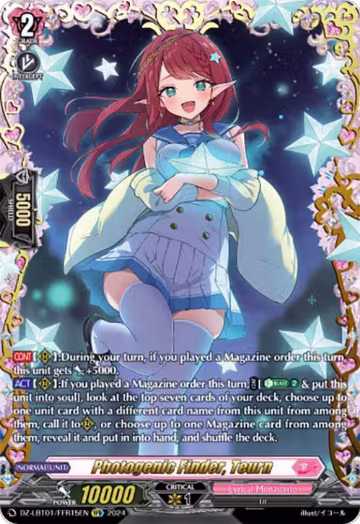 Photogenic Finder, Teurn (FFR) (DZ-LBT01/FFR15EN), DZ-LBT01: Lyrical Monasterio Sparkling Stars! — Vanguard card price