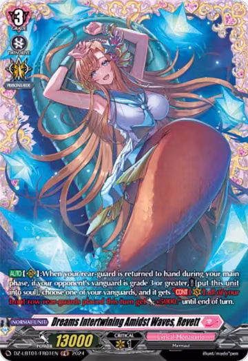 Dreams Intertwining Amidst Waves, Revett (FR) (DZ-LBT01/FR01EN), DZ-LBT01: Lyrical Monasterio Sparkling Stars! — Vanguard card price