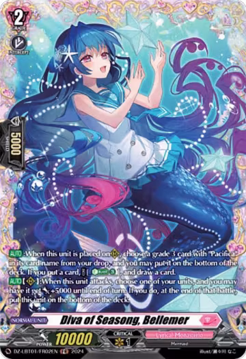 Diva of Seasong, Bellemer (FR) (DZ-LBT01/FR02EN), DZ-LBT01: Lyrical Monasterio Sparkling Stars! — Vanguard card price