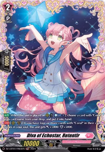 Diva of Echostar, Retentir (FR) (DZ-LBT01/FR03EN), DZ-LBT01: Lyrical Monasterio Sparkling Stars! — Vanguard card price