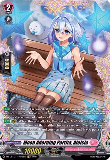 Moon Adorning Partita, Aloisia (FR) (DZ-LBT01/FR05EN), DZ-LBT01: Lyrical Monasterio Sparkling Stars! — Vanguard card price