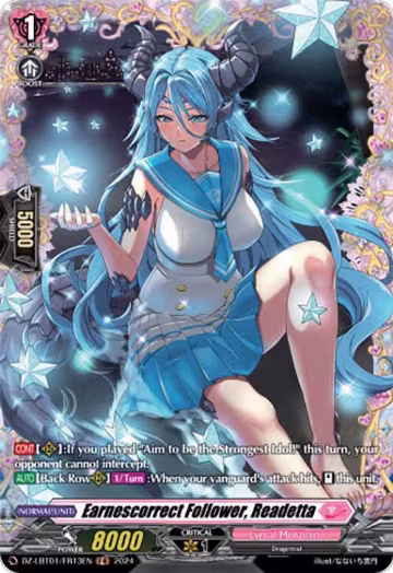 Earnescorrect Follower, Readetta (FR) (DZ-LBT01/FR13EN), DZ-LBT01: Lyrical Monasterio Sparkling Stars! — Vanguard card price