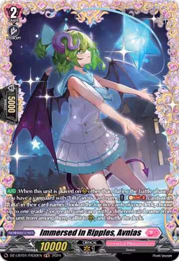 Immersed in Ripples, Avnias (FR) (DZ-LBT01/FR30EN), DZ-LBT01: Lyrical Monasterio Sparkling Stars! — Vanguard card price