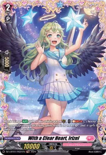 With a Clear Heart, Irizel (FR) (DZ-LBT01/FR31EN), DZ-LBT01: Lyrical Monasterio Sparkling Stars! — Vanguard card price