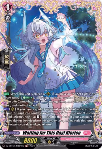 Waiting for This Day! Rferica (FR) (DZ-LBT01/FR34EN), DZ-LBT01: Lyrical Monasterio Sparkling Stars! — Vanguard card price