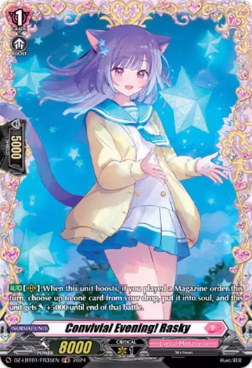 Convivial Evening! Rasky (FR) (DZ-LBT01/FR35EN), DZ-LBT01: Lyrical Monasterio Sparkling Stars! — Vanguard card price