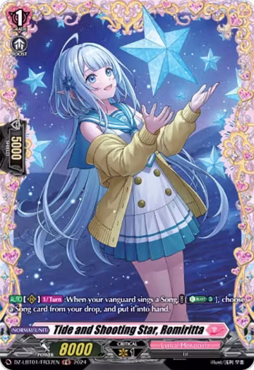 Tide and Shooting Star, Romiritta (FR) (DZ-LBT01/FR37EN), DZ-LBT01: Lyrical Monasterio Sparkling Stars! — Vanguard card price