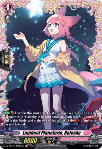Lambent Planetaria, Rafeska (FR) (DZ-LBT01/FR43EN), DZ-LBT01: Lyrical Monasterio Sparkling Stars! — Vanguard card price