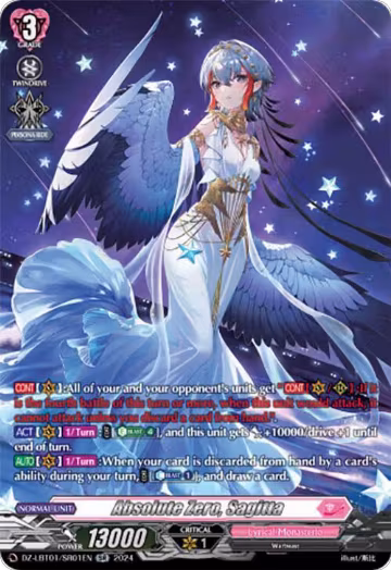 Absolute Zero, Sagitta (SR) (DZ-LBT01/SR01EN), DZ-LBT01: Lyrical Monasterio Sparkling Stars! — Vanguard card price