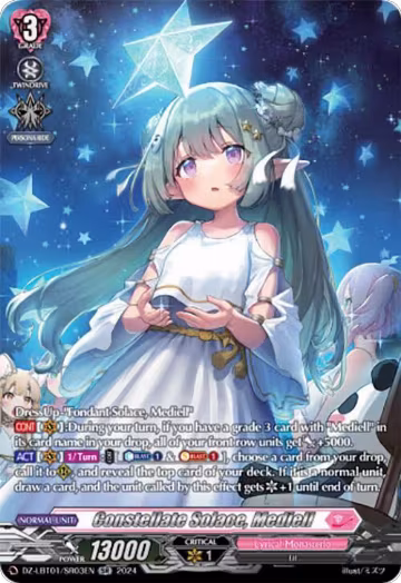 Constellate Solace, Mediell (SR) (DZ-LBT01/SR03EN), DZ-LBT01: Lyrical Monasterio Sparkling Stars! — Vanguard card price