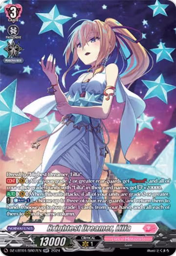 Brightest Dreamer, Lilfa (SR) (DZ-LBT01/SR07EN), DZ-LBT01: Lyrical Monasterio Sparkling Stars! — Vanguard card price