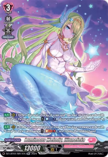 Luminous Melody, Illuneicia (SR) (DZ-LBT01/SR11EN), DZ-LBT01: Lyrical Monasterio Sparkling Stars! — Vanguard card price