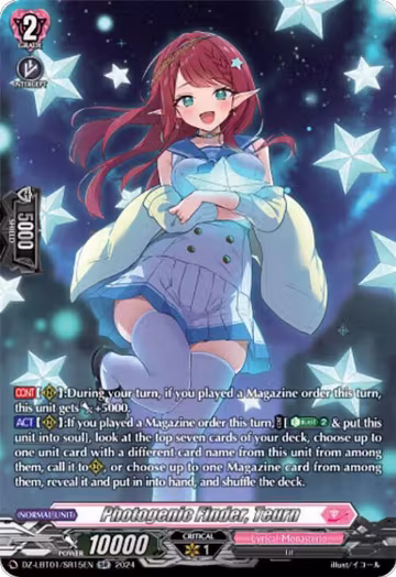 Photogenic Finder, Teurn (SR) (DZ-LBT01/SR15EN), DZ-LBT01: Lyrical Monasterio Sparkling Stars! — Vanguard card price
