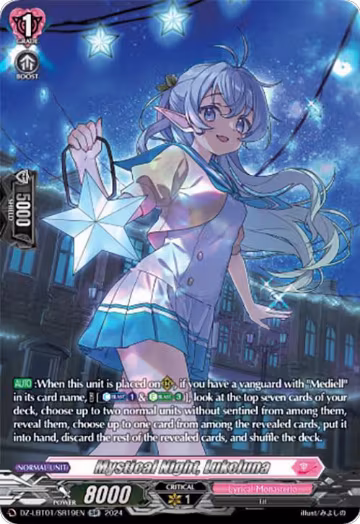 Mystical Night, Lukcluna (SR) (DZ-LBT01/SR19EN), DZ-LBT01: Lyrical Monasterio Sparkling Stars! — Vanguard card price