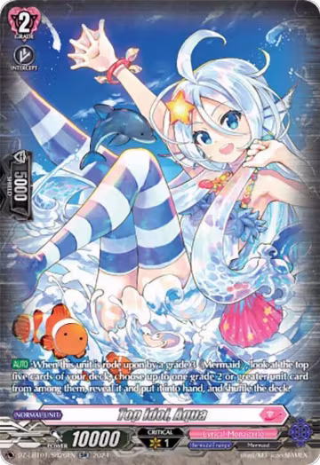 Top Idol, Aqua (SR) (DZ-LBT01/SR26EN), DZ-LBT01: Lyrical Monasterio Sparkling Stars! — Vanguard card price
