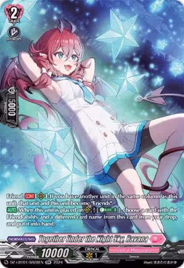 Together Under the Night Sky, Ravana (SR) (DZ-LBT01/SR28EN), DZ-LBT01: Lyrical Monasterio Sparkling Stars! — Vanguard card price